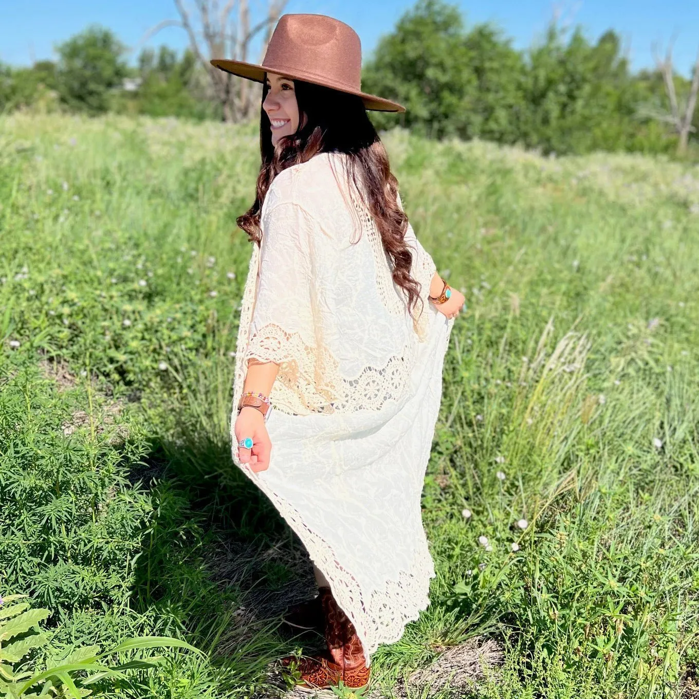 Cream Bohemian Goddess Kimono