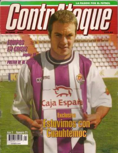 Cuauhtemoc Blanco Real Valladolid Kelme PLAYER ISSUE DEBUT 2000 2001 Home Jersey Shirt Camiseta L