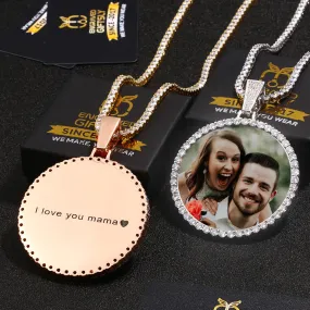 Custom Photo Medallions Necklace For Christmas- Best Christmas Gifts For Girlfriend