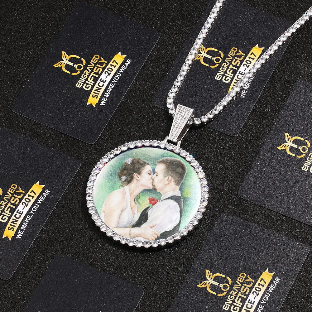 Custom Photo Medallions Necklace For Christmas- Best Christmas Gifts For Girlfriend