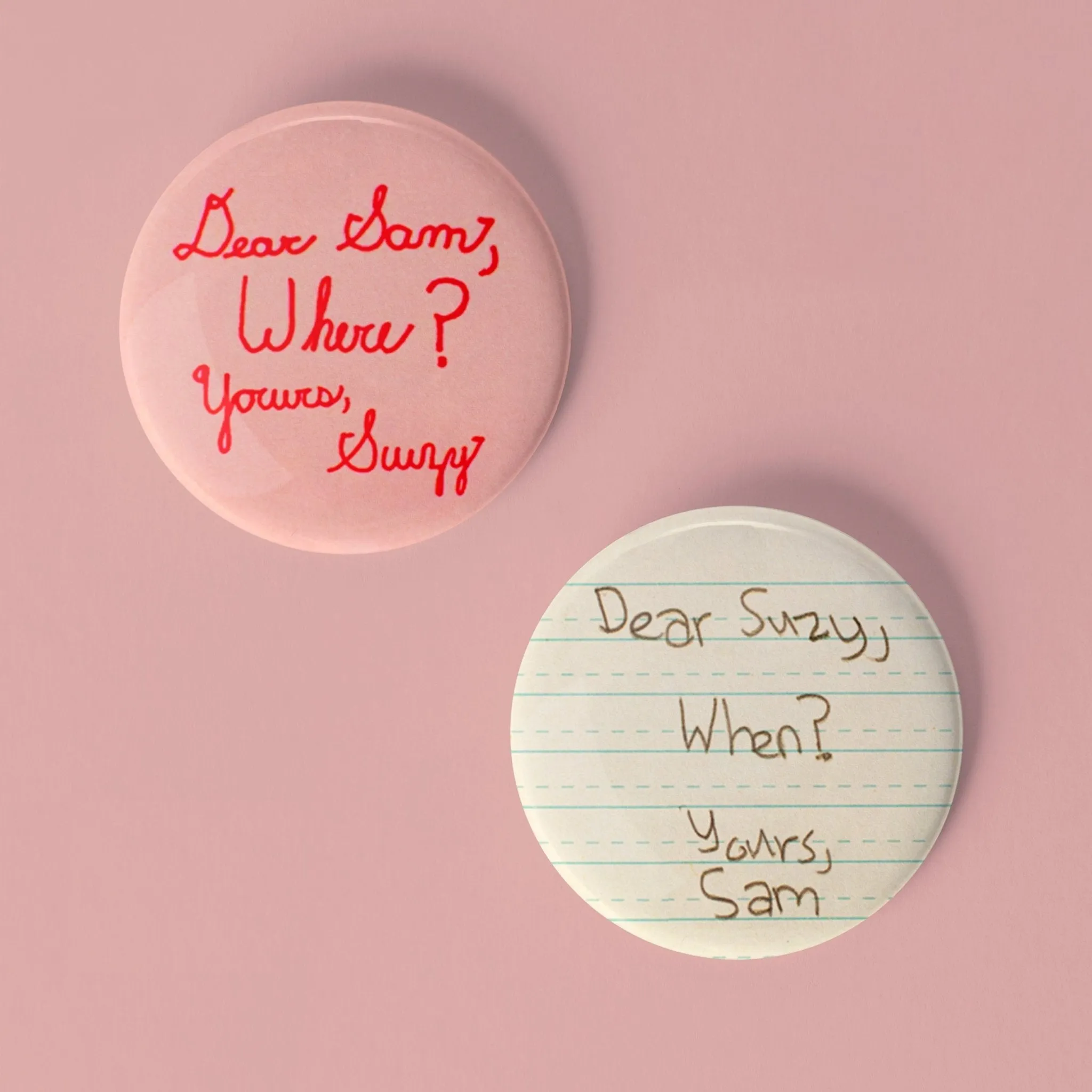 Dear Suzy & Dear Sam Moonrise Kingdom Buttons