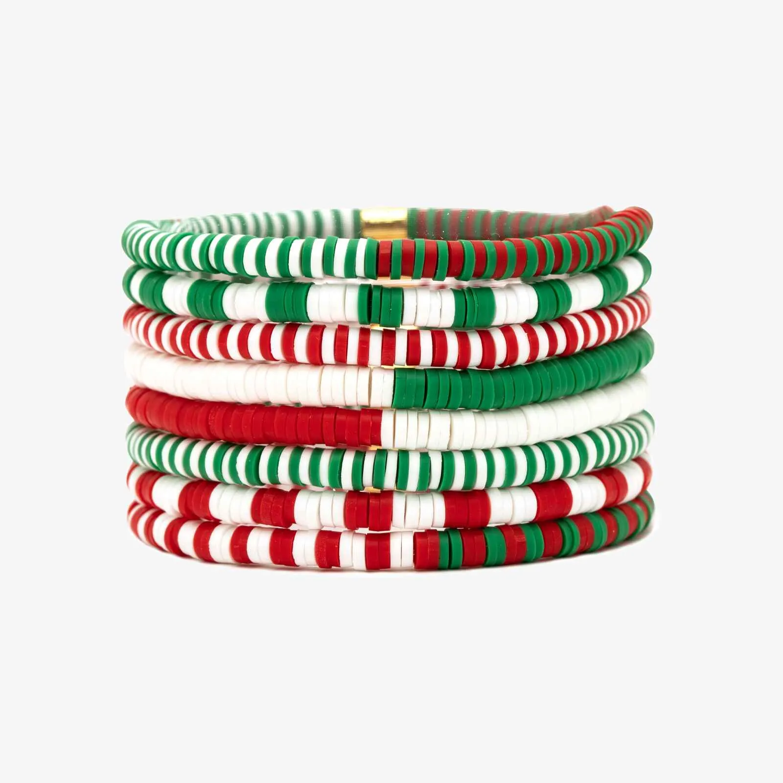 Deck the Halls Stretch Bracelet Set of 8