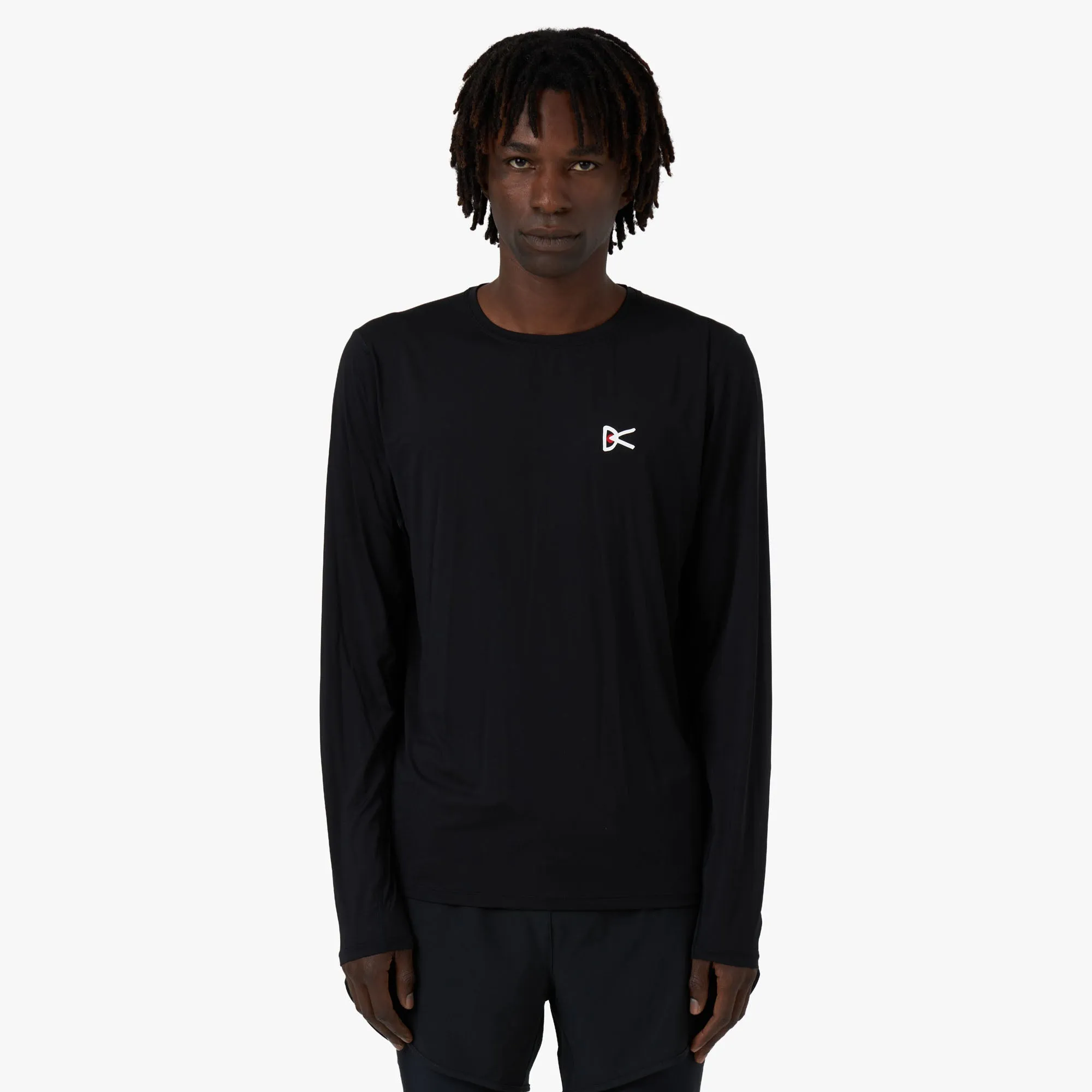 District Vision Ultralight Aloe Long Sleeve / Black