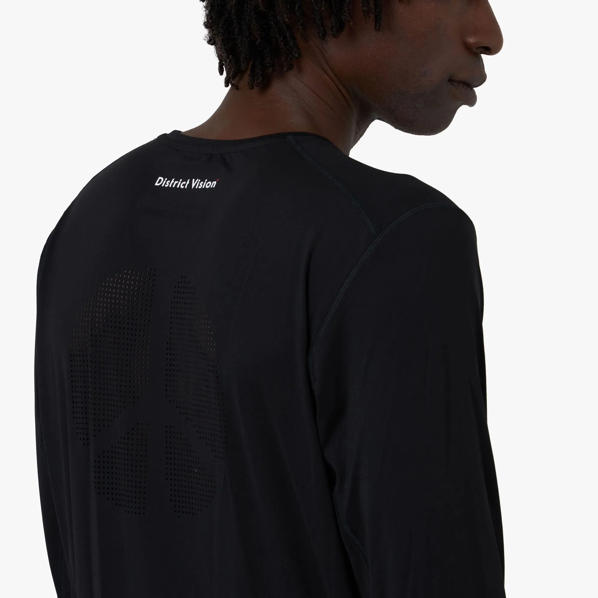 District Vision Ultralight Aloe Long Sleeve / Black