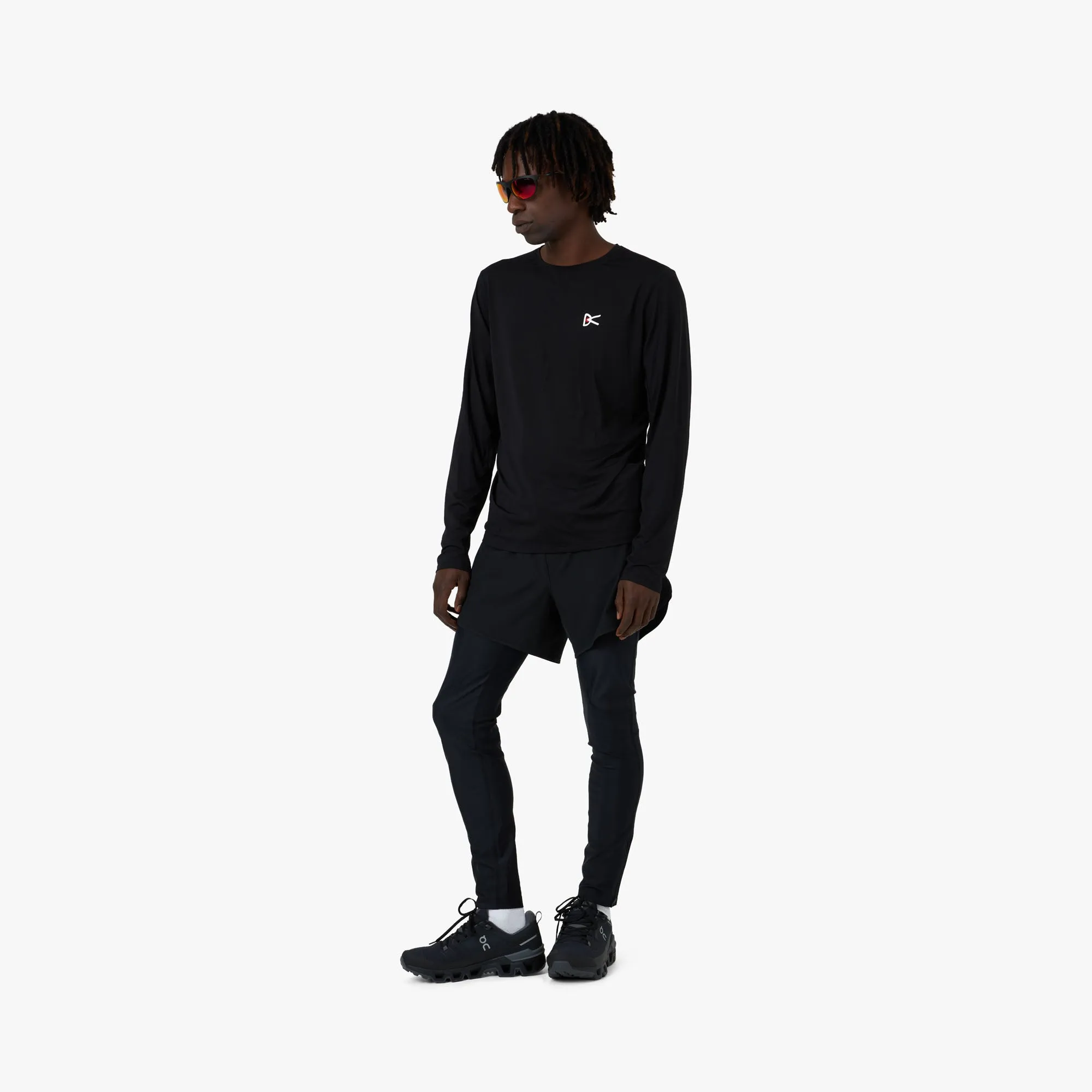 District Vision Ultralight Aloe Long Sleeve / Black