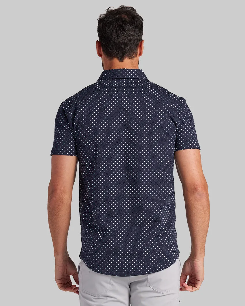 Drop-Cut: LUX Dotted Polo <!-- Size M -->