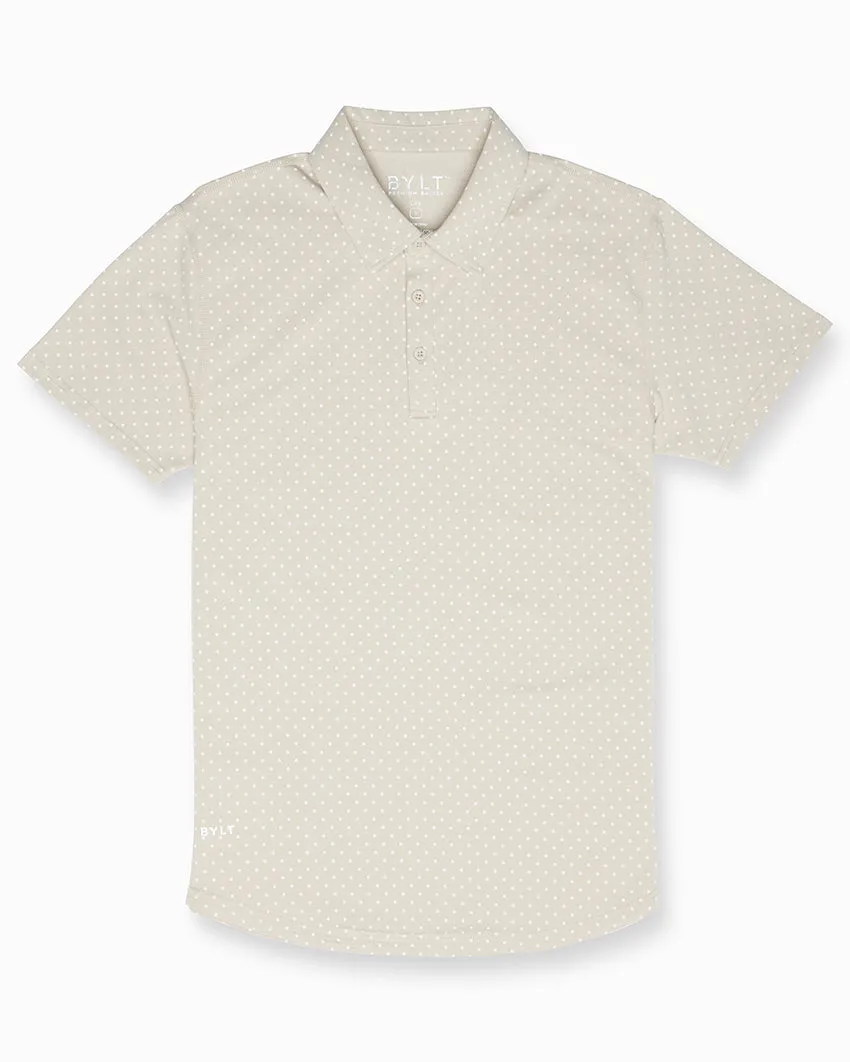 Drop-Cut: LUX Dotted Polo <!-- Size M -->