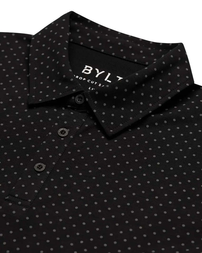 Drop-Cut: LUX Dotted Polo <!-- Size M -->