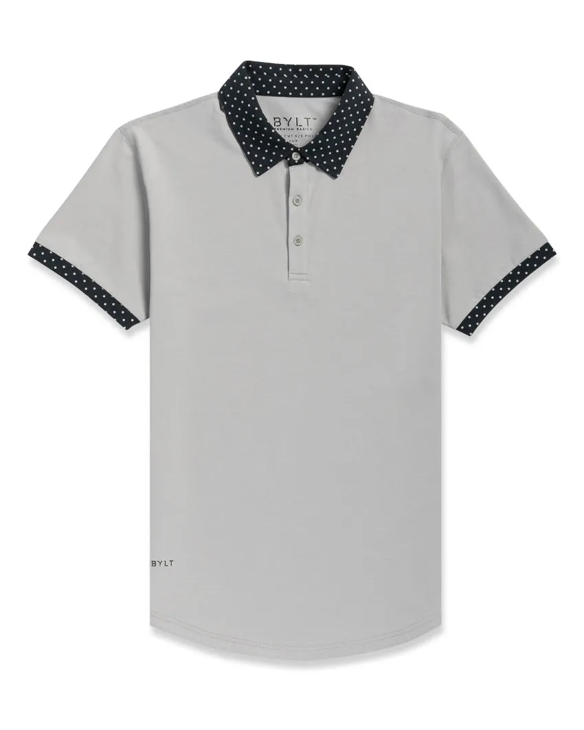 Drop-Cut: LUX Dotted Polo <!-- Size M -->