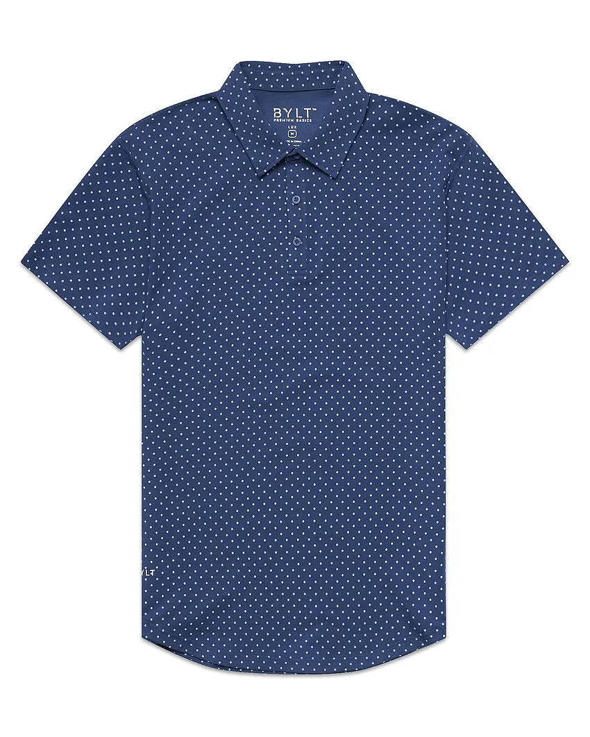 Drop-Cut: LUX Dotted Polo <!-- Size M -->