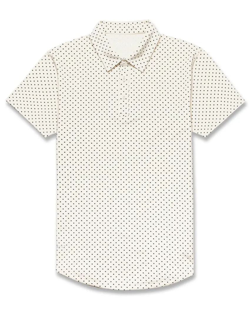 Drop-Cut: LUX Dotted Polo <!-- Size M -->