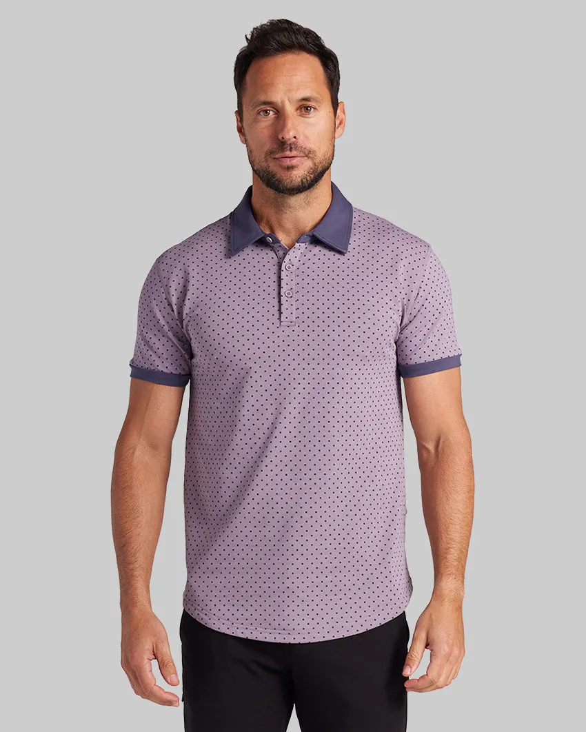 Drop-Cut: LUX Dotted Polo <!-- Size M -->