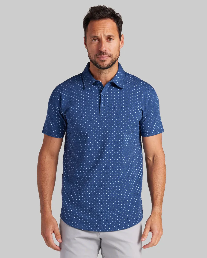 Drop-Cut: LUX Dotted Polo <!-- Size M -->