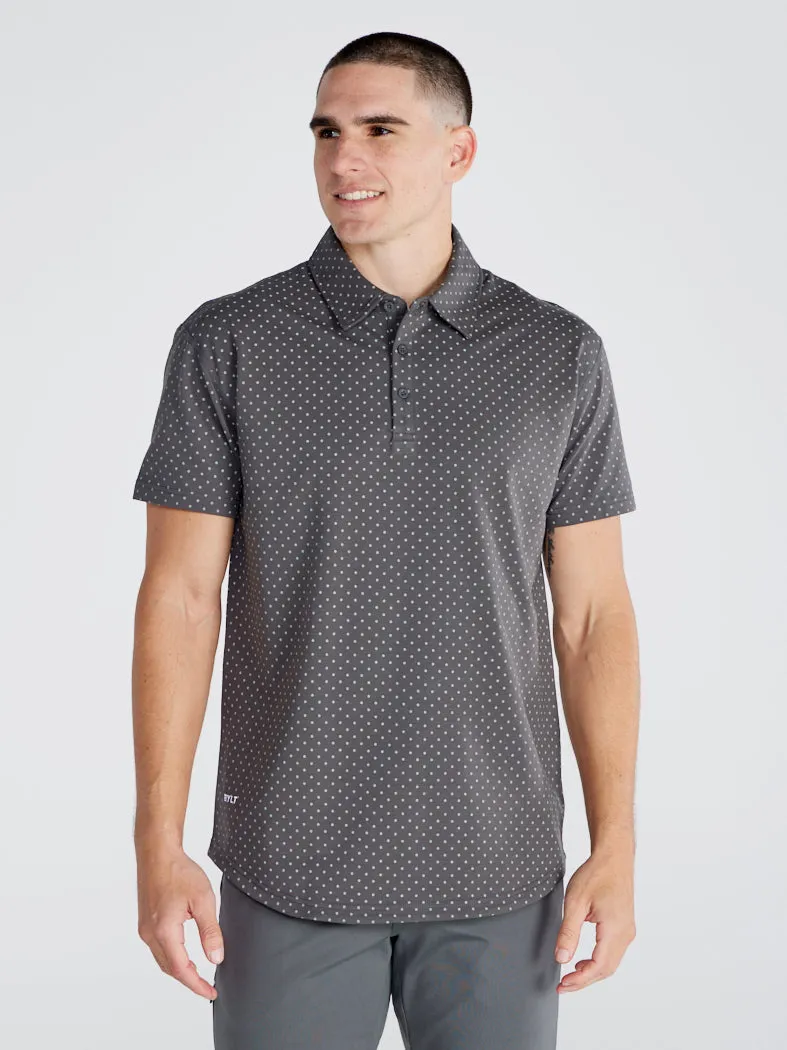 Drop-Cut: LUX Dotted Polo <!-- Size M -->