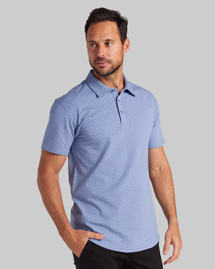 Drop-Cut: LUX Dotted Polo <!-- Size M -->