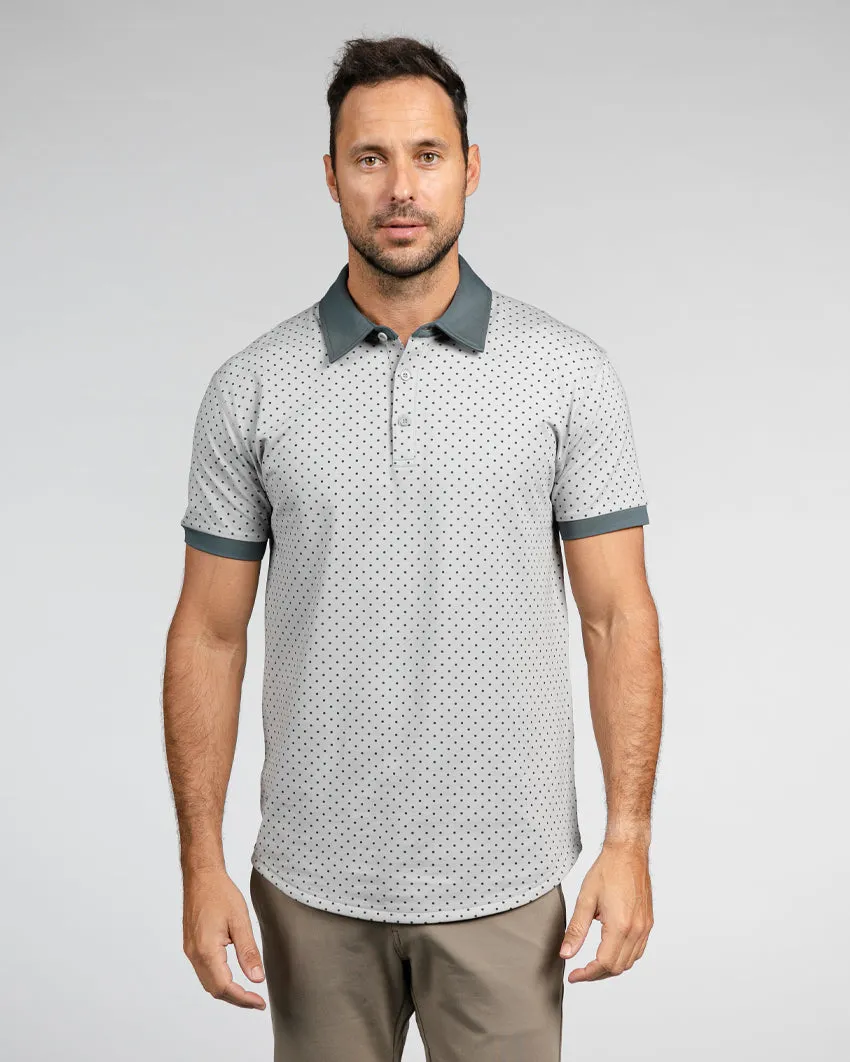 Drop-Cut: LUX Dotted Polo <!-- Size M -->