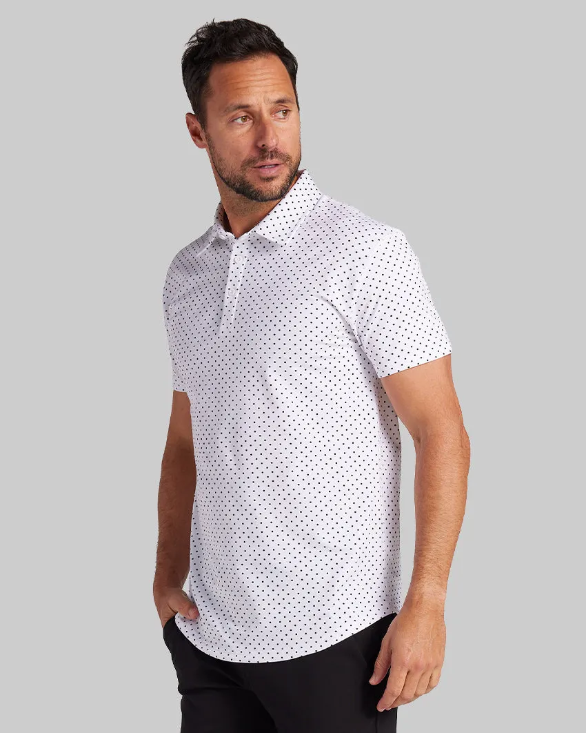 Drop-Cut: LUX Dotted Polo <!-- Size M -->