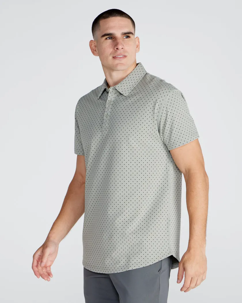 Drop-Cut: LUX Dotted Polo <!-- Size M -->