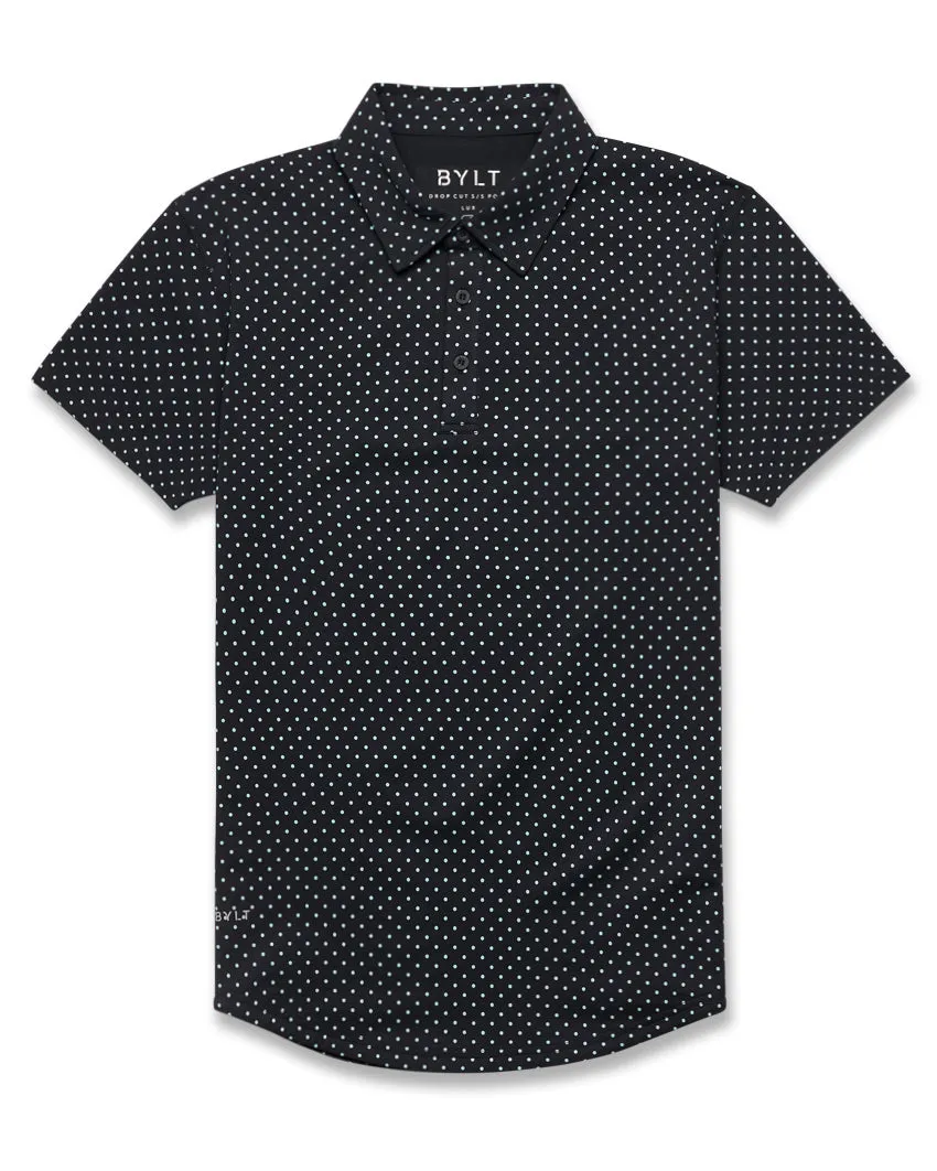 Drop-Cut: LUX Dotted Polo <!-- Size M -->