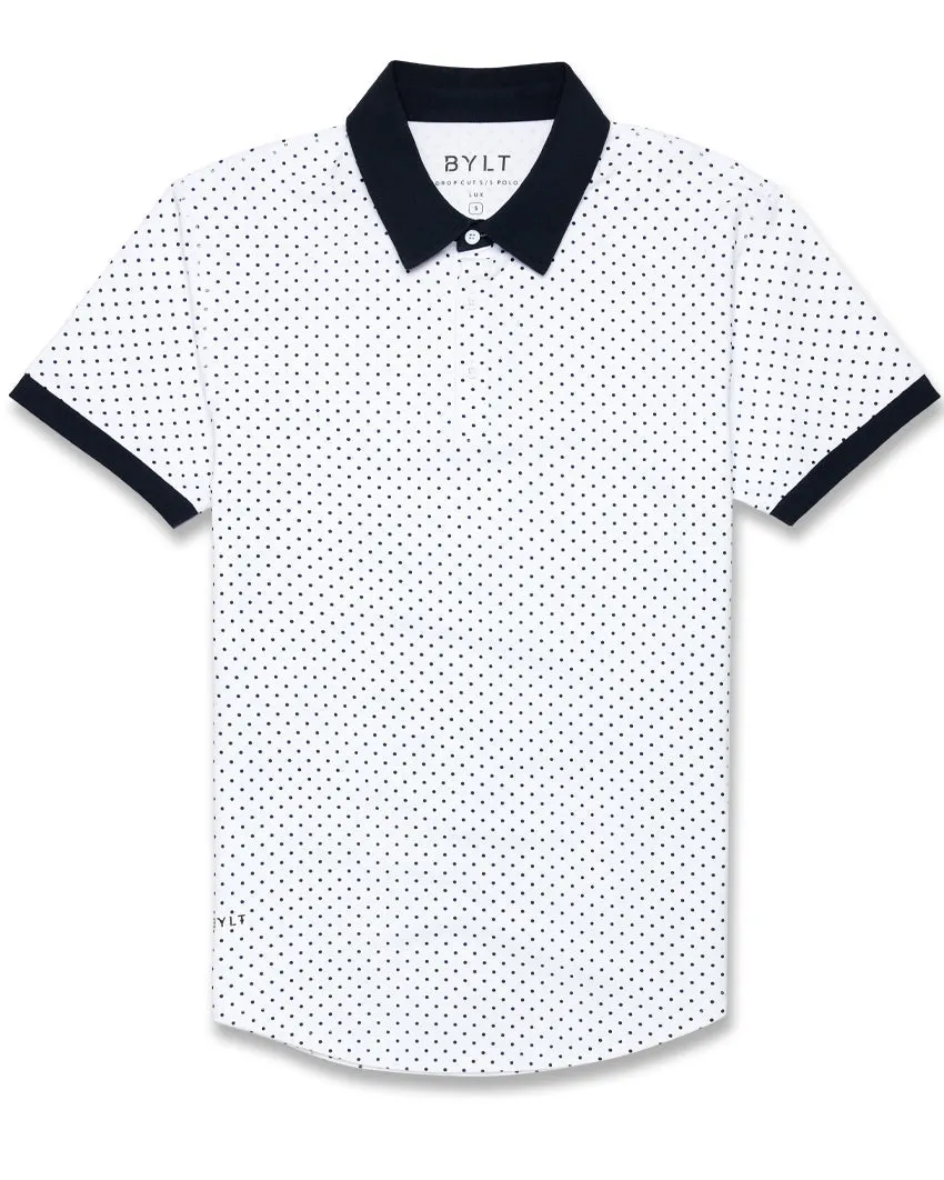 Drop-Cut: LUX Dotted Polo <!-- Size M -->