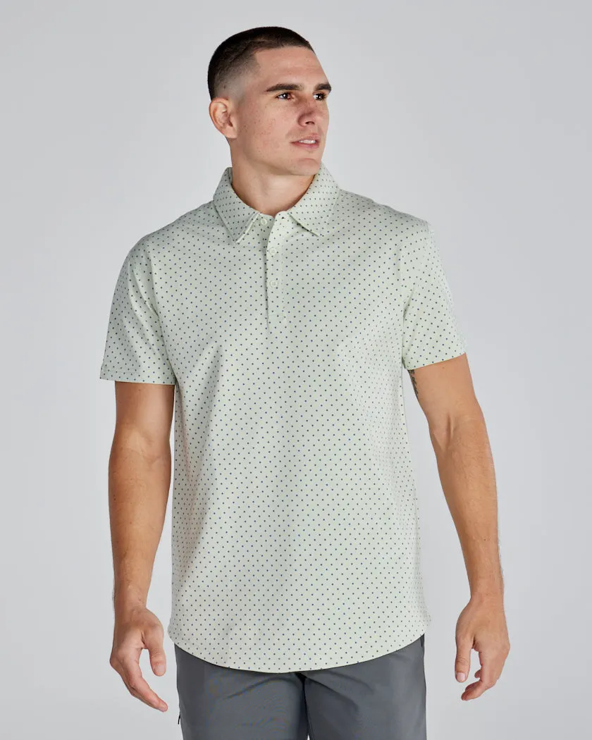 Drop-Cut: LUX Dotted Polo <!-- Size M -->