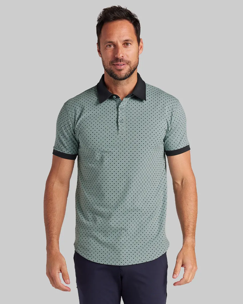 Drop-Cut: LUX Dotted Polo <!-- Size M -->