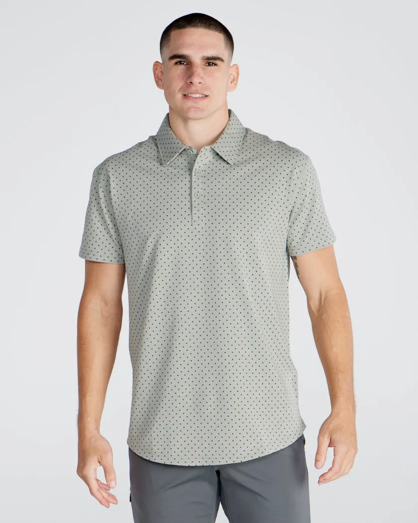 Drop-Cut: LUX Dotted Polo <!-- Size M -->