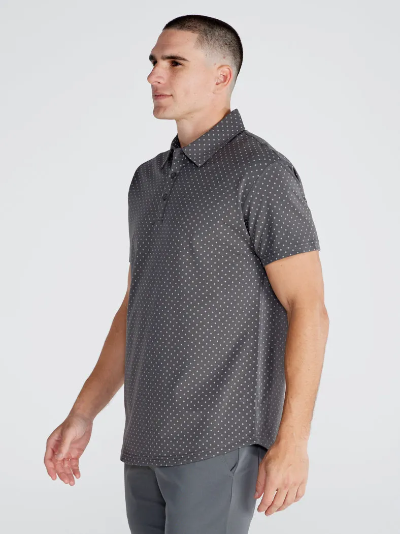 Drop-Cut: LUX Dotted Polo <!-- Size M -->