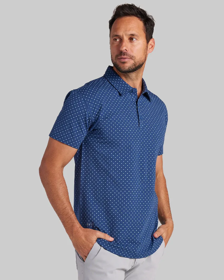 Drop-Cut: LUX Dotted Polo <!-- Size M -->