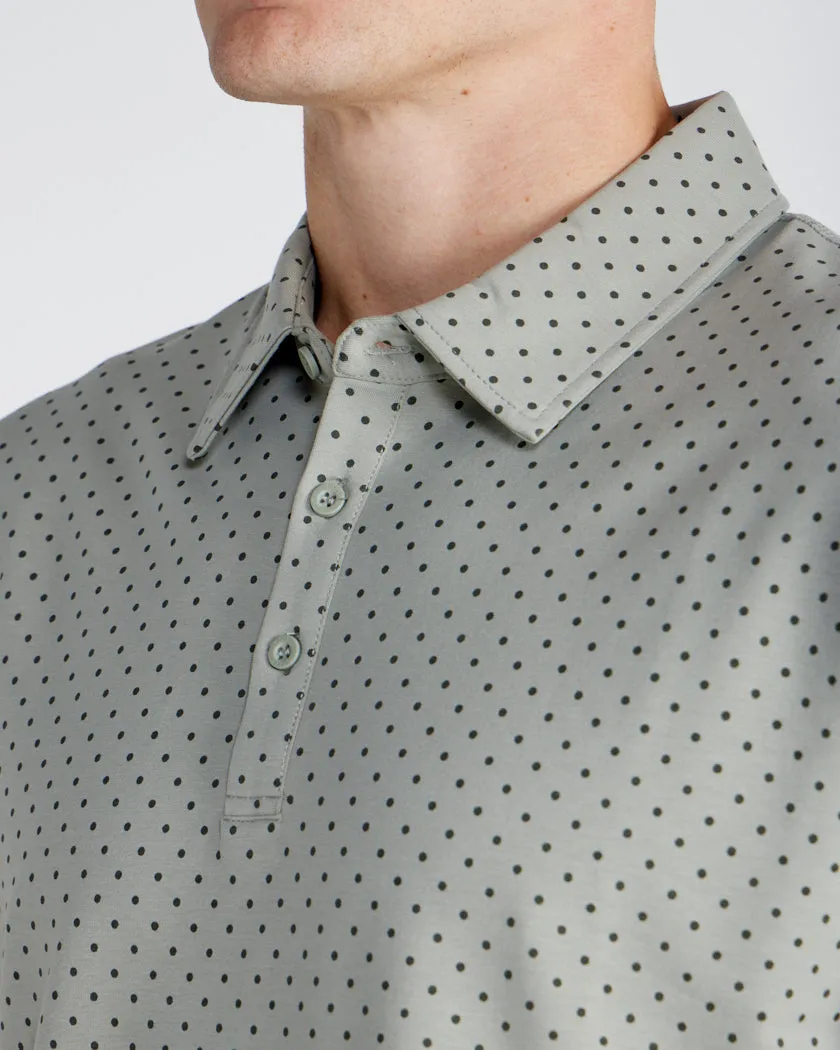 Drop-Cut: LUX Dotted Polo <!-- Size M -->