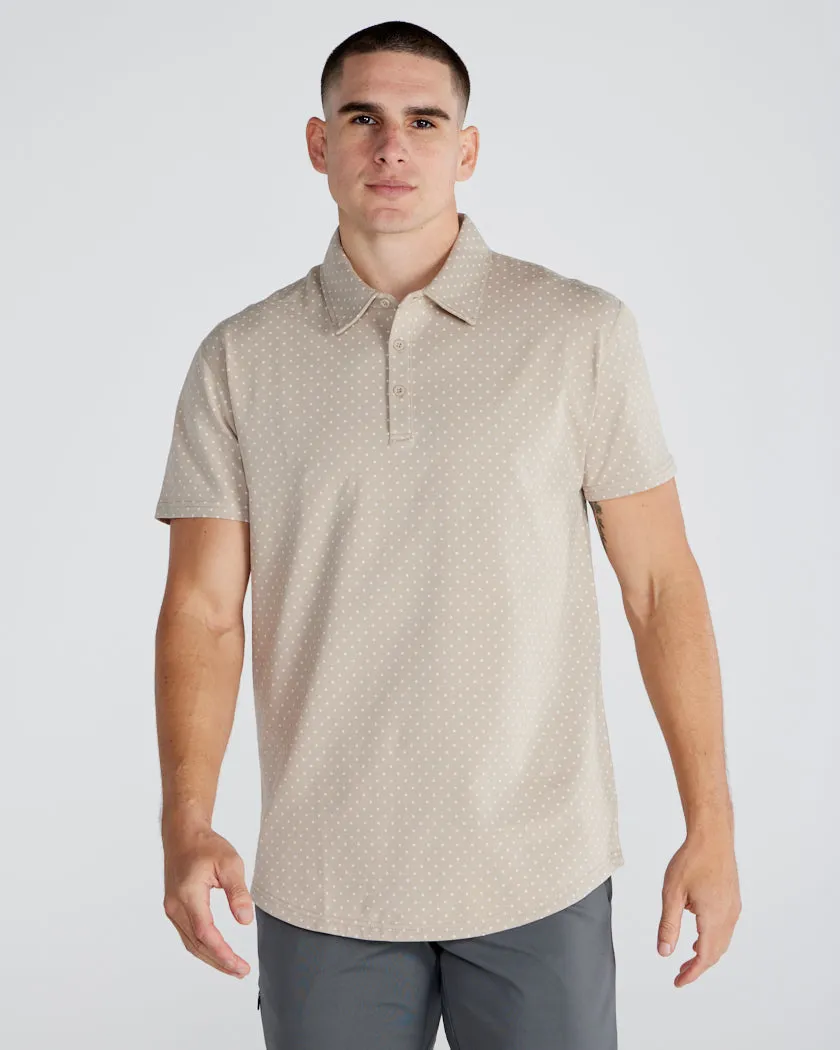 Drop-Cut: LUX Dotted Polo <!-- Size M -->