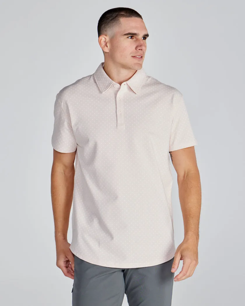 Drop-Cut: LUX Dotted Polo <!-- Size M -->