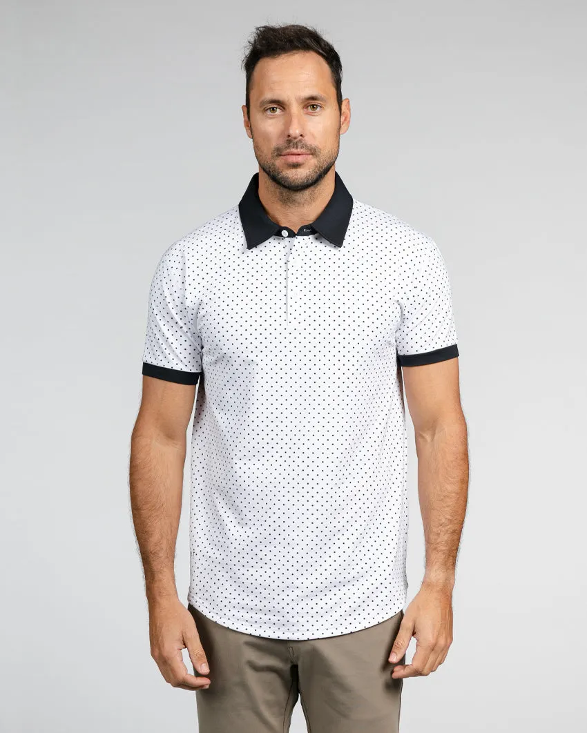 Drop-Cut: LUX Dotted Polo <!-- Size M -->