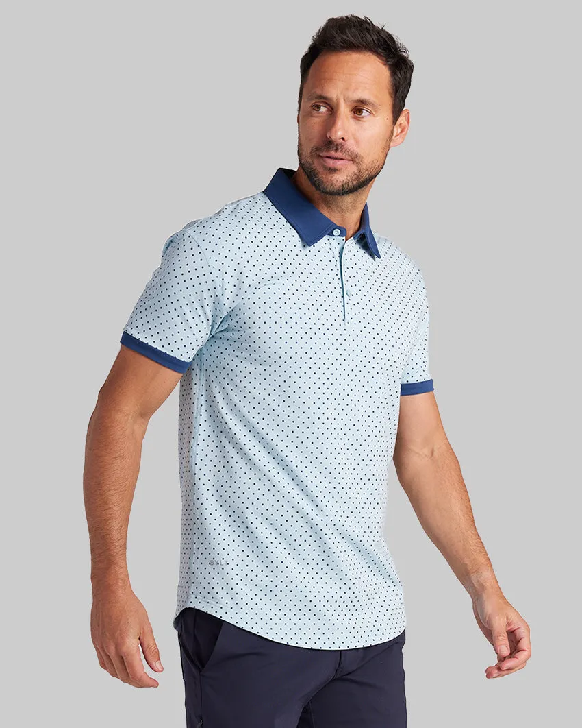 Drop-Cut: LUX Dotted Polo <!-- Size M -->