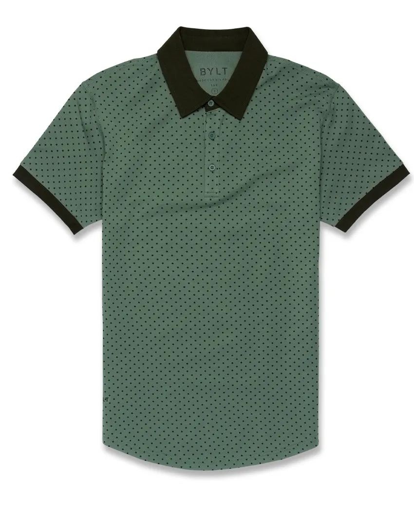 Drop-Cut: LUX Dotted Polo <!-- Size M -->