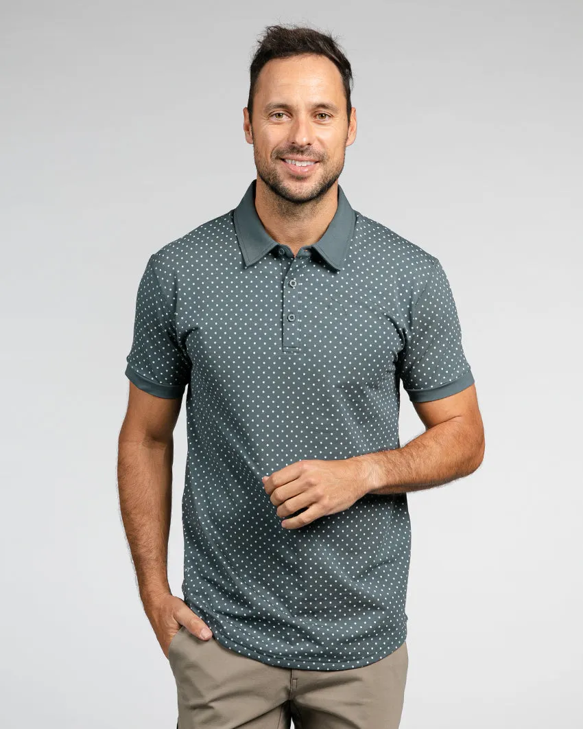 Drop-Cut: LUX Dotted Polo <!-- Size M -->