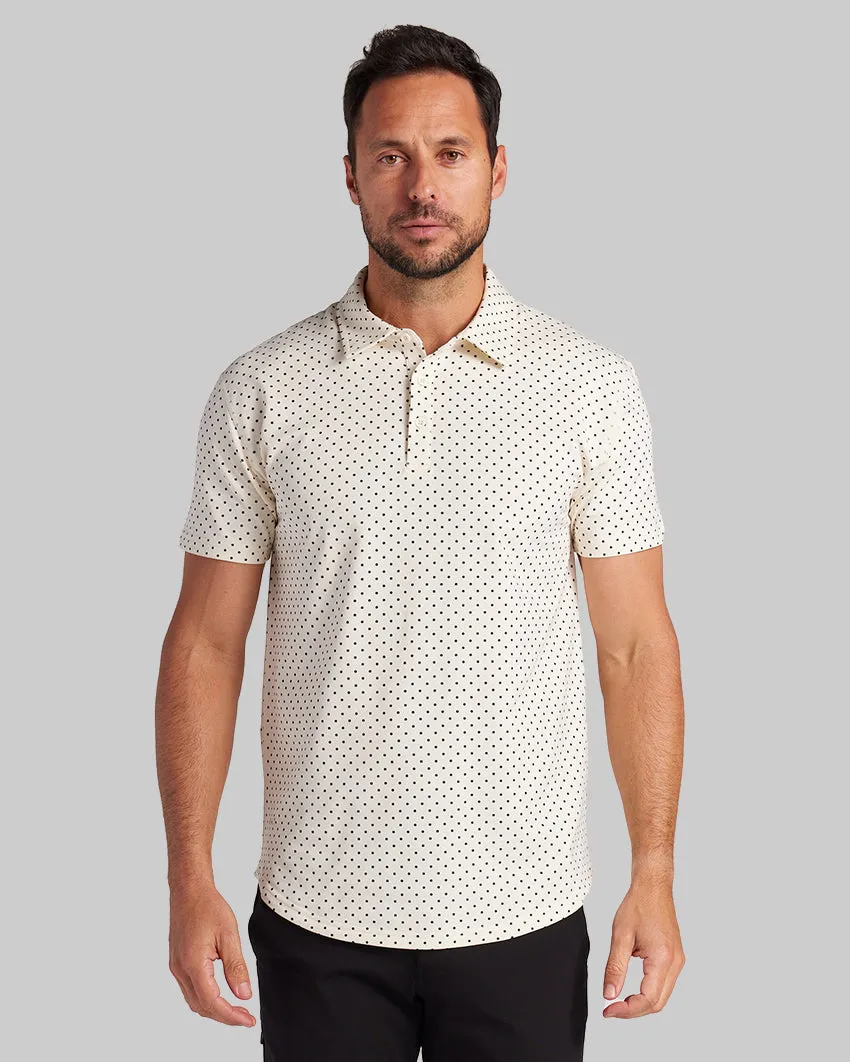 Drop-Cut: LUX Dotted Polo <!-- Size M -->