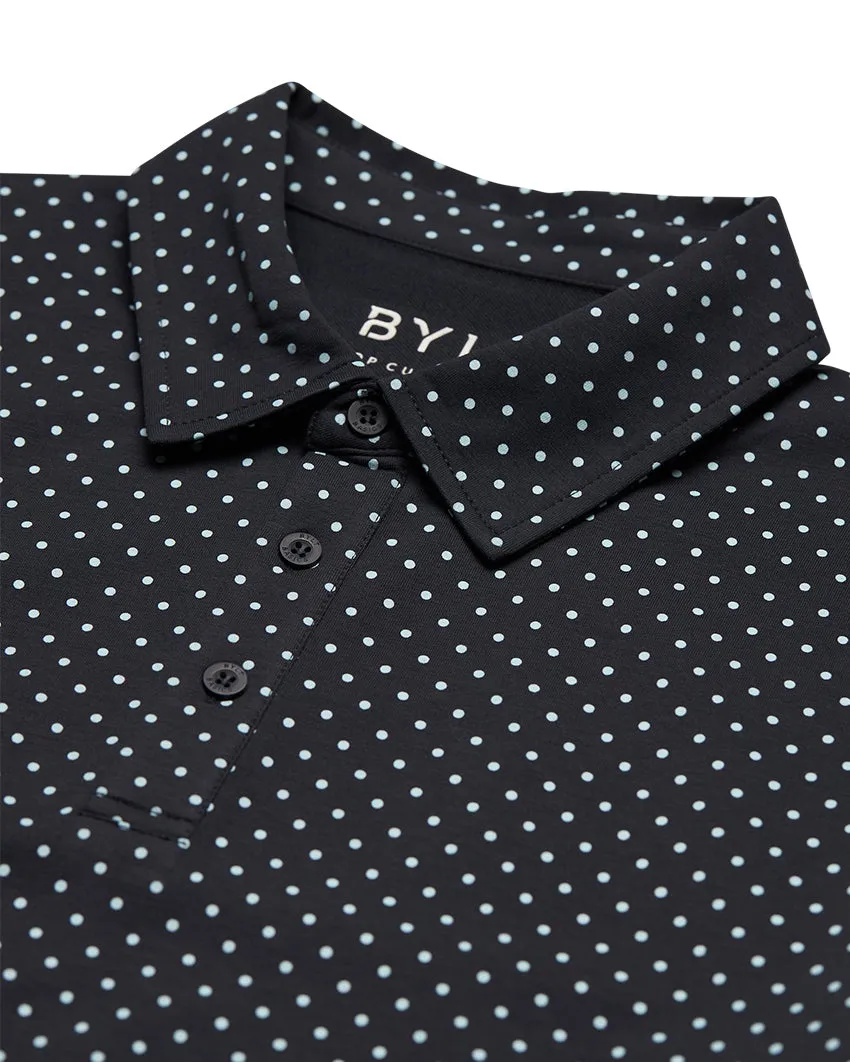 Drop-Cut: LUX Dotted Polo <!-- Size M -->