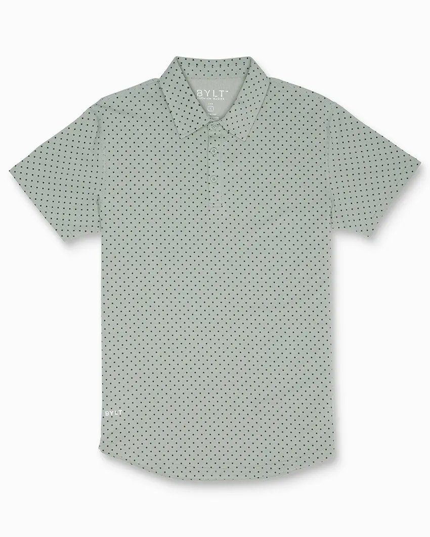 Drop-Cut: LUX Dotted Polo <!-- Size M -->