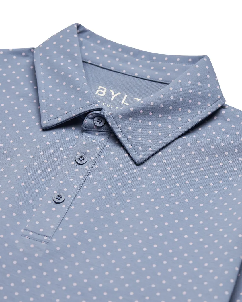 Drop-Cut: LUX Dotted Polo <!-- Size M -->