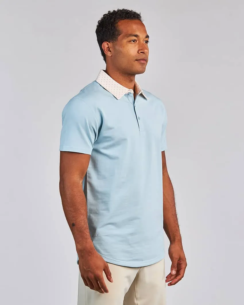 Drop-Cut: LUX Dotted Polo <!-- Size M -->