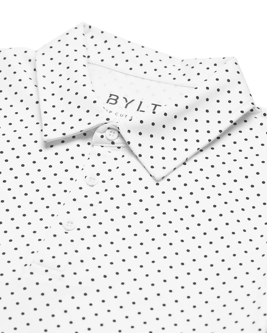 Drop-Cut: LUX Dotted Polo <!-- Size M -->