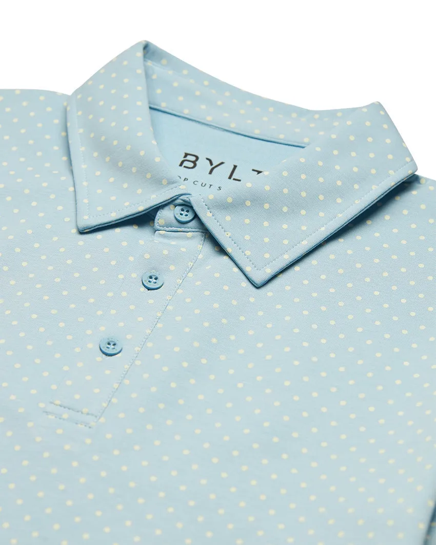 Drop-Cut: LUX Dotted Polo <!-- Size M -->