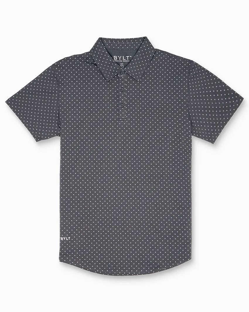 Drop-Cut: LUX Dotted Polo <!-- Size M -->