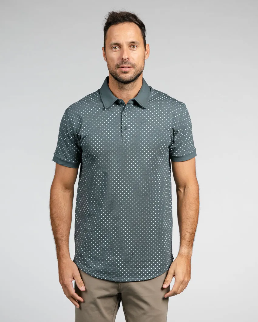 Drop-Cut: LUX Dotted Polo <!-- Size M -->