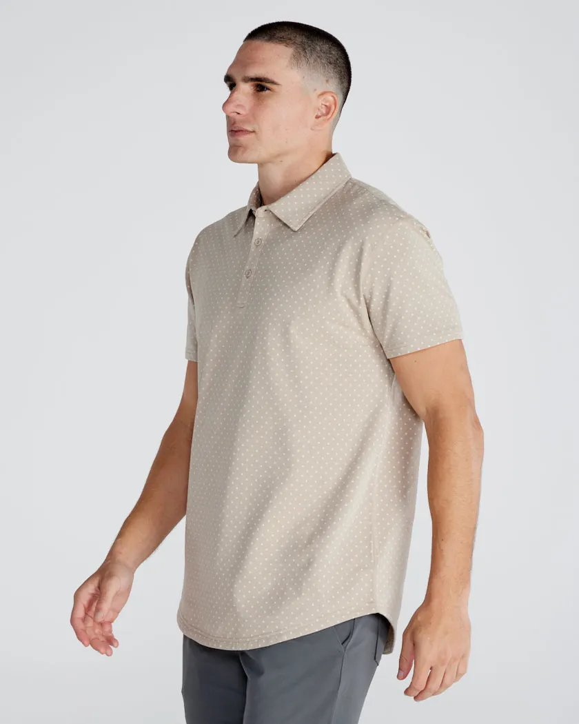 Drop-Cut: LUX Dotted Polo <!-- Size M -->