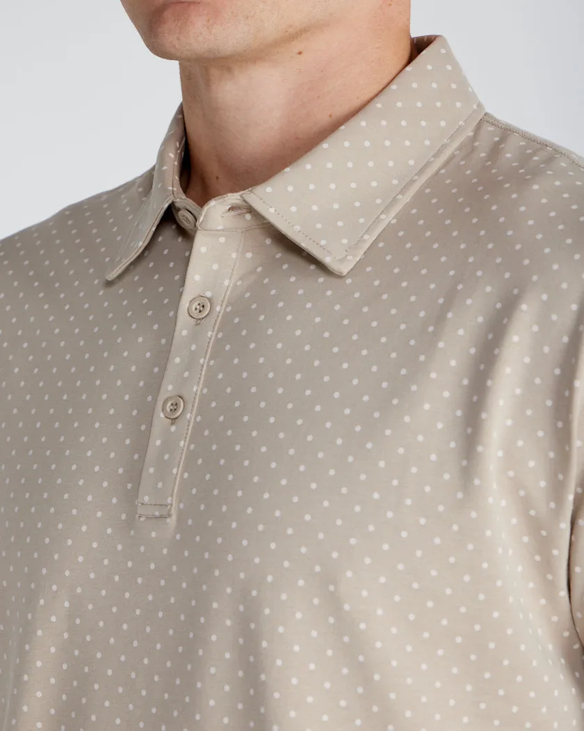 Drop-Cut: LUX Dotted Polo <!-- Size M -->