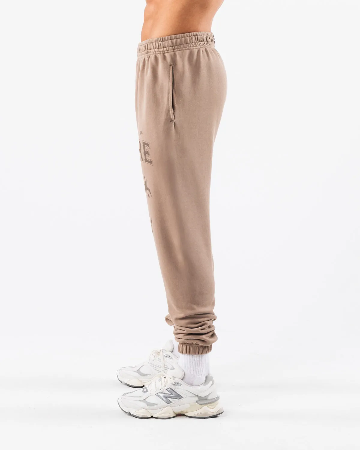 Earth Dye Graphic Jogger - Mudstone