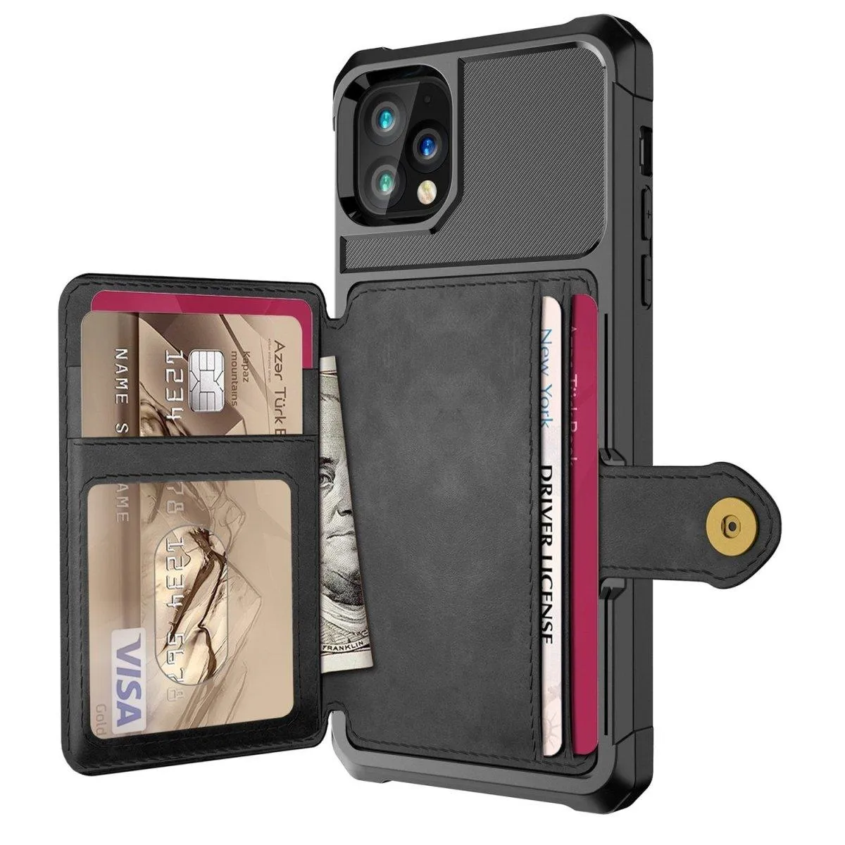 Echo Luxury Leather Wallet iPhone Case For 6, 7 & 8 Series