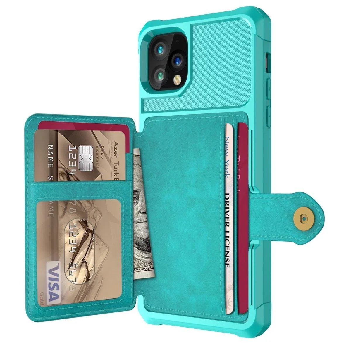 Echo Luxury Leather Wallet iPhone Case For 6, 7 & 8 Series